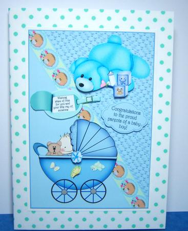 Little Duck in Easter Egg Background by Katie Silver
