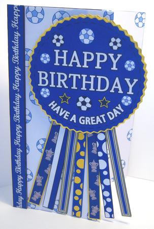 Everton Fc Rosette Over Edge All Ages Birthday Father's Day by Katie Silver