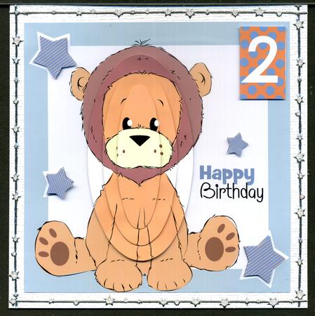 Lion Birthday Topper Mini Kit by Katie Silver