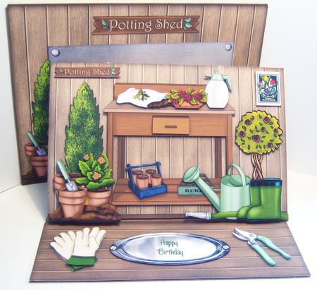In My Potting Shed Easel Card Kit by Katie Silver
