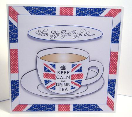 Keep Calm and Drink Tea Topper by Katie Silver
