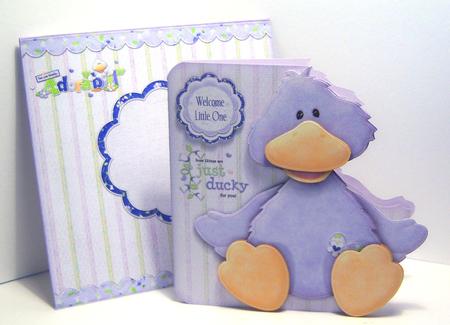 Welcome Little One Shaped Fold Card Kit by Katie Silver