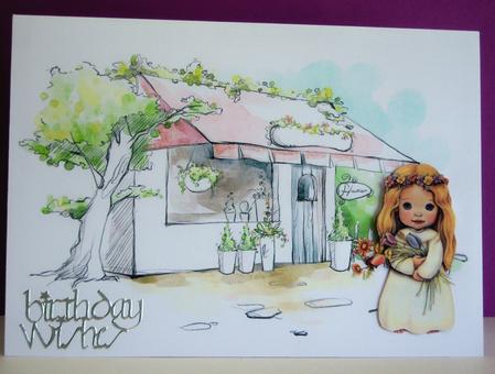 2 A5 Backgrounds for Your Decoupage Ladies & Rubber Stamps by Katie Silver