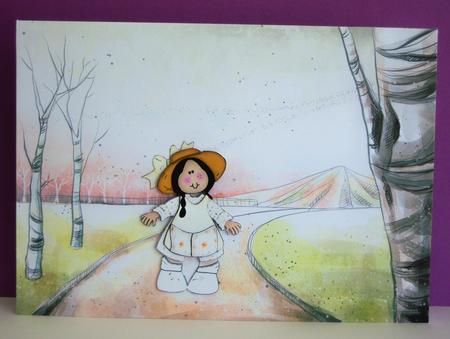 2 A5 Backgrounds for Your Decoupage Ladies & Rubber Stamps by Katie Silver