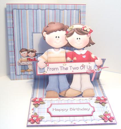 Dual Greetings Shaped Easel Card Kit by Katie Silver