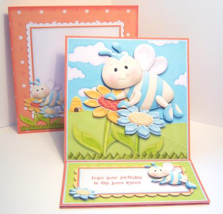 Like the Flower & the Bee Easel Card Kit by Katie Silver