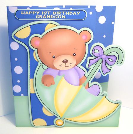 1st Birthday Over the Edge Mini Card Kit by Katie Silver