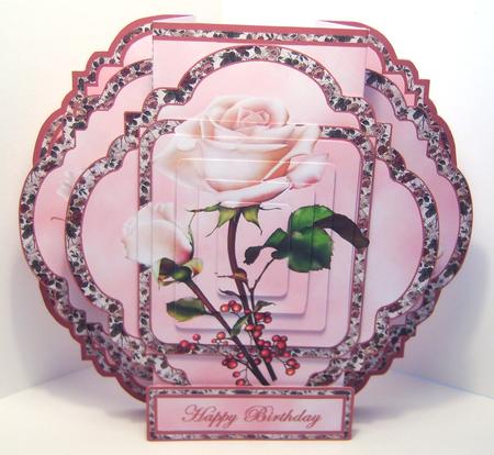 Double Pop-out 'roseberry' by Katie Silver