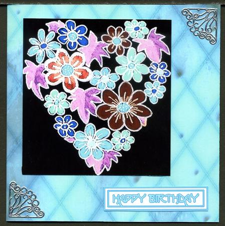 Blue Quilt Cloud Paper by Katie Silver