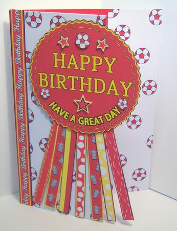 Manchester Rosette Over Edge All Ages Birthday Father's Day by Katie Silver