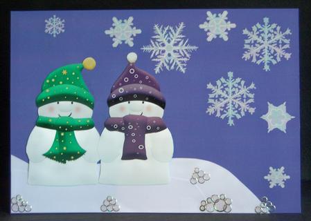 Snowflakes Backings 1 by Katie Silver