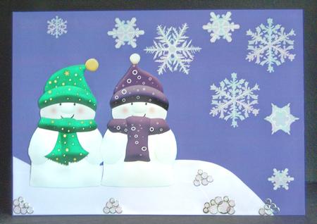 Snowflakes Backings 5 by Katie Silver