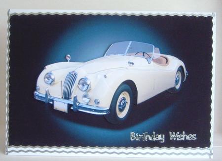 Classic Car Decoupage by Katie Silver