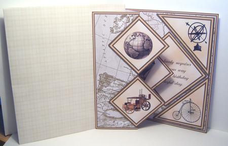 Cream - Beige Check Paper by Katie Silver