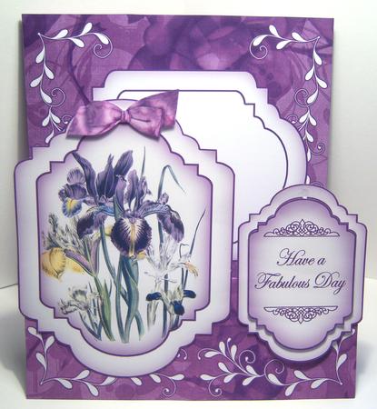 Purple Birthday Fancy Sentiment Caption Labels by Katie Silver