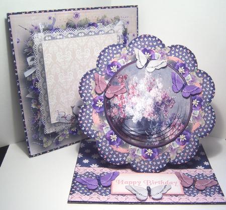 Flower Shape Easel Card Flowers by Katie Silver