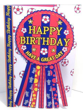 Crystal Palace Rosette Over Edge Ages Birthday Father's Day by Katie Silver