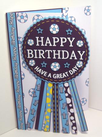 Burnley Fc Rosette Over Edge Ages Birthday Father's Day by Katie Silver