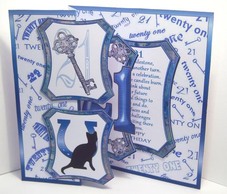 Fold Back Pop-up - 21st Blue by Katie Silver