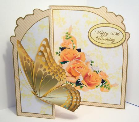 Butterfly Fold Back '50th Birthday' by Katie Silver