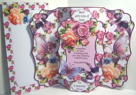 Beautiful Blooms and Butterflies Bracket Shaped Kit by Katie Silver