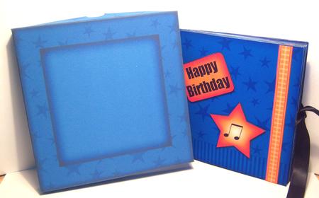 3D Rock N Pop Guitars Carousel Coordinating Card Box Kit by Katie Silver
