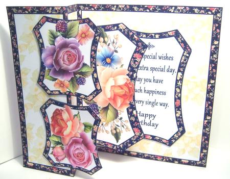 Fold Back Pop-up - Vintage Floral by Katie Silver