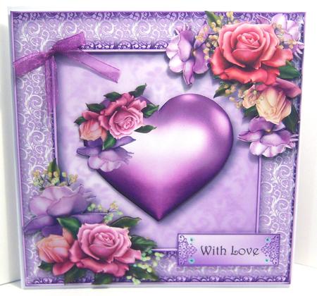 The Purple Heart 7x7 by Katie Silver
