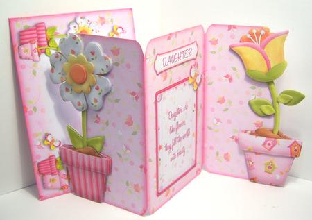 Like Flowers Shaped Tri Fold Card Kit by Katie Silver