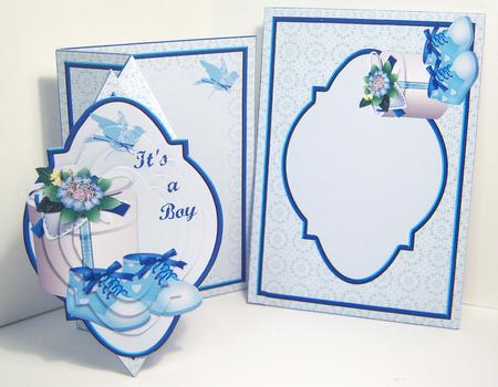 Baby Blue Diamond Fold Back Card Kit by Katie Silver