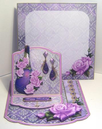 Perfume and Roses Easel Topper Card Kit by Katie Silver
