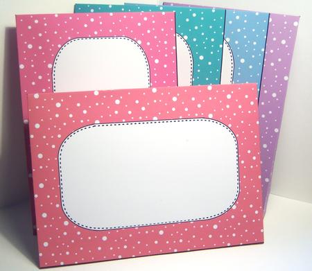 5 x 7 Pretty Shades Christmas Snow Envelopes Kit by Katie Silver