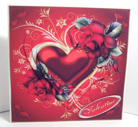 Drama Roses with Fancy Heart Shaped Pyramid by Katie Silver