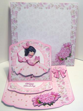 Sweet Girl Easel Topper Card Kit by Katie Silver