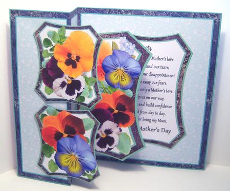 Fold Back Pop-up Pansies (mother's Day) by Katie Silver