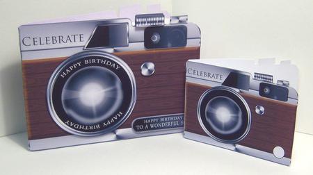 Camera Shaped Birthday / Father's Day Card by Katie Silver