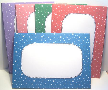 5 x 7 Deep Shades Christmas Snow Envelopes Kit by Katie Silver