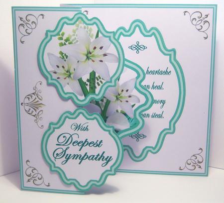 Fold Back Pop-up - Deepest Sympathy by Katie Silver