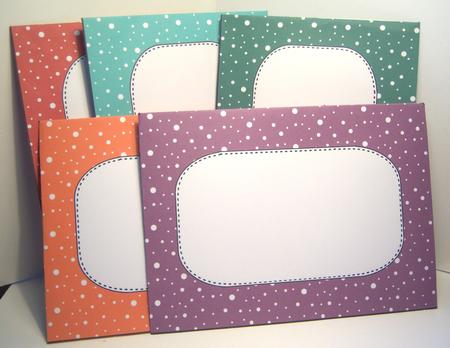 5 x 7 Deep Shades Christmas Snow Envelopes Kit by Katie Silver
