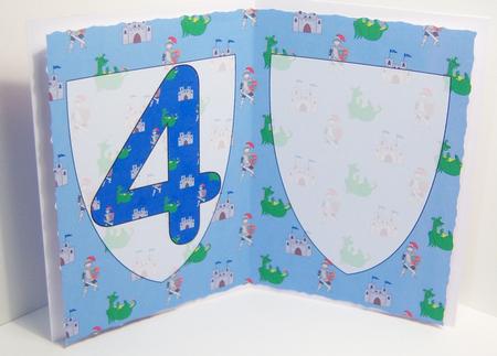 Four Today Birthday Knight A5 Insert by Katie Silver