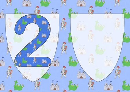 Two Today Birthday Knight A5 Insert by Katie Silver