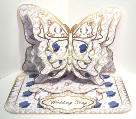 Layered Butterfly Easel - Wedding Day by Katie Silver