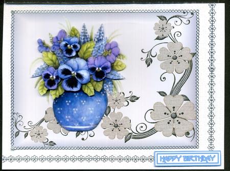 Vase Full of Violets by Katie Silver