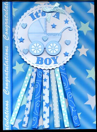 It's a Boy Rosette Over the Edge Mini Kit by Katie Silver