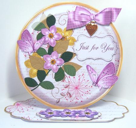 Lilac Fmk Just for You Pretty Circle Easel Card Mini Kit by Katie Silver