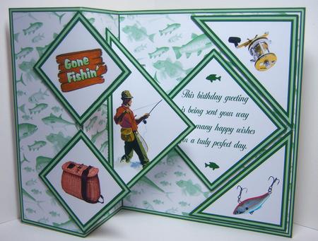 Fold Back Pop-up - Gone Fishin by Katie Silver