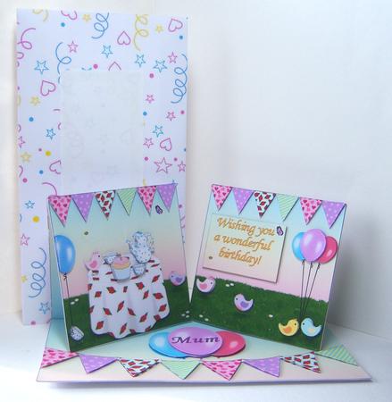 Streamers Hearts and Stars Backing Paper, Background Vellum by Katie Silver