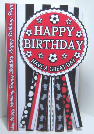 Bath City Fc Rosette Over Edge Birthday Father's Day by Katie Silver