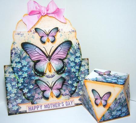 Over the Top Card with Facets Box Butterflies 176 Yellow by Katie Silver
