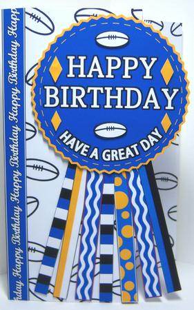 Bath Rugby Rosette Over Edge Birthday Father's Day by Katie Silver